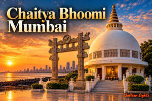 Chaitya Bhoomi at Sunset