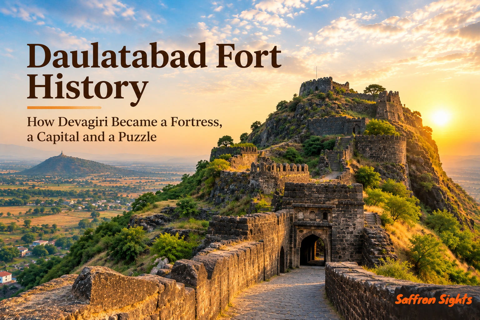 Daulatabad Fort at Golden Hour