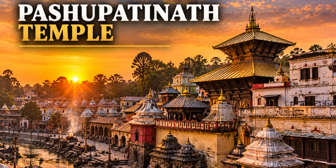 Pashupatinath Temple pagoda roof on the Bagmati River, Kathmandu.