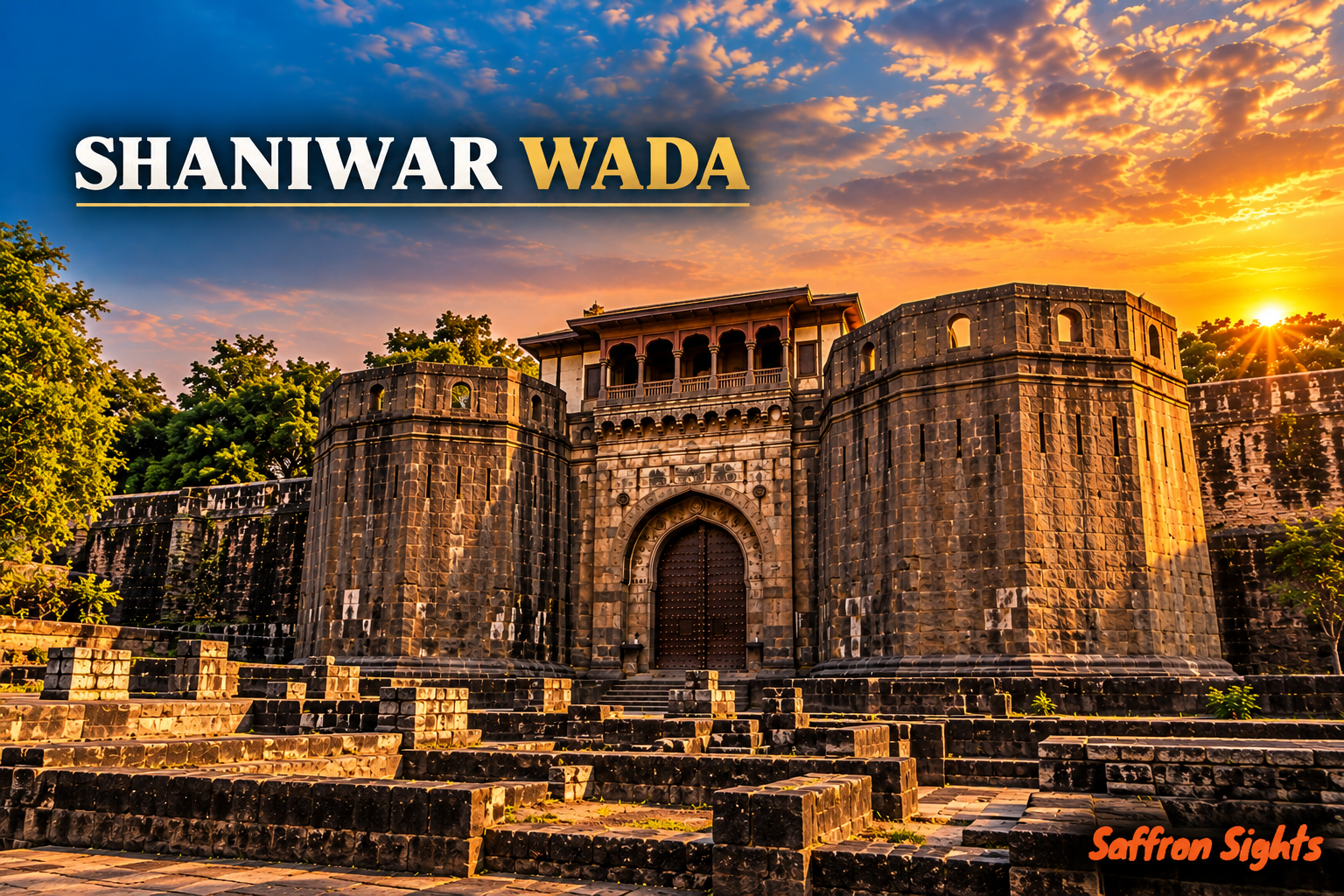 Shaniwar Wada at Golden Hour
